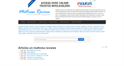 Desktop Screenshot of mattressreview.net