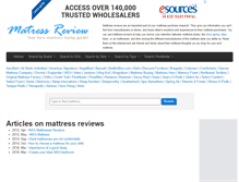 Tablet Screenshot of mattressreview.net